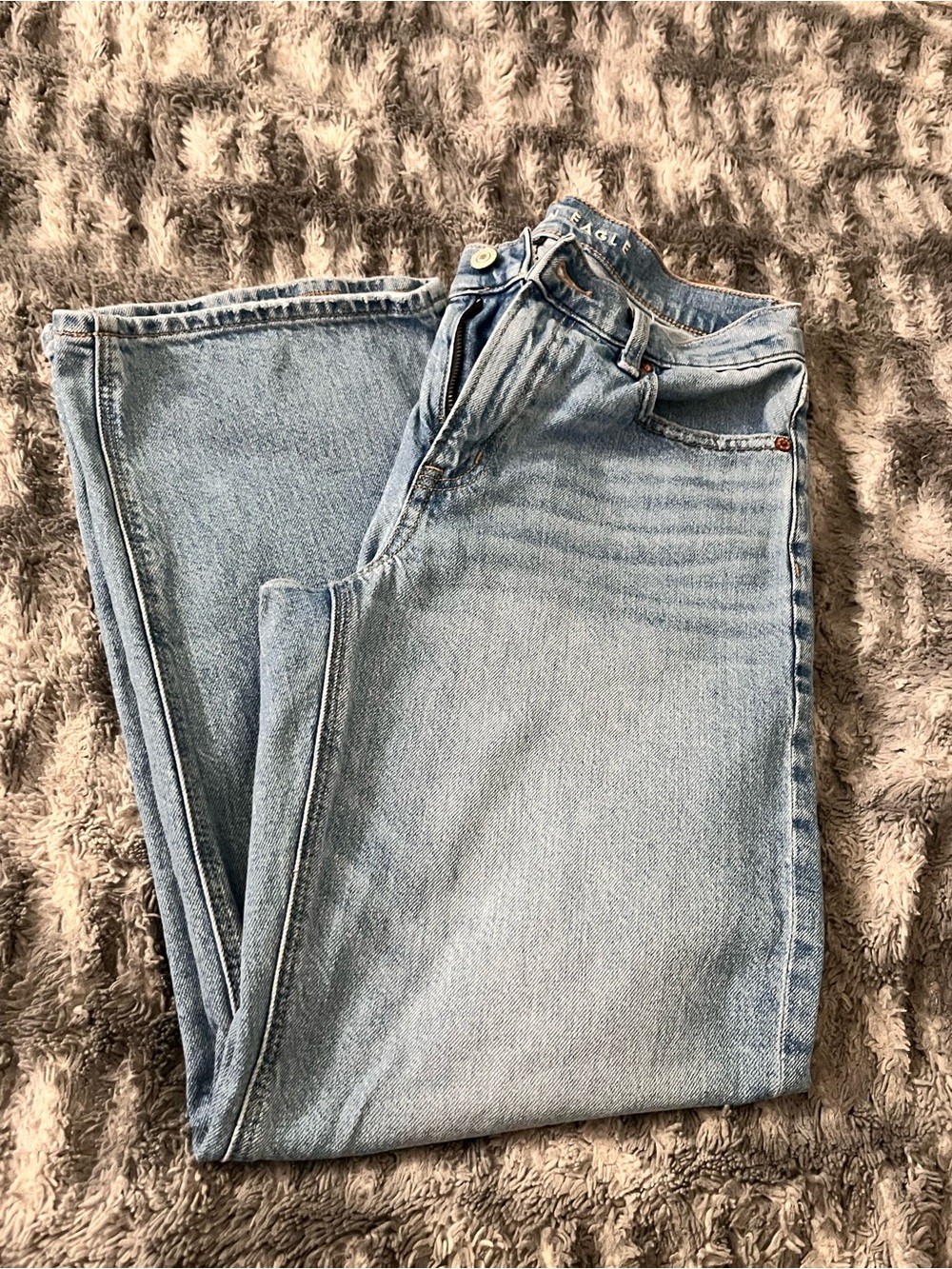 American Eagle Outfitters Light Wash Straight Leg Jeans
